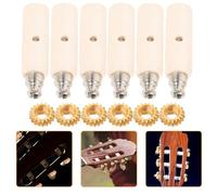 CLISPEED 1juego Engranajes y Clavijas de Afinación para Guitarra Eléctrica Accesorios Resistentes de Hierro Doradas con Vástagos Hexagonales para Reemplazo y Preciso de Cuerdas