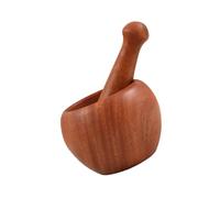 CLISPEED 1juego Mortero De Madera Para Ajo Manual Pilón Prensador Ergónomico Para Cocinas Preparar Comida Bebés y Aplastar Especias