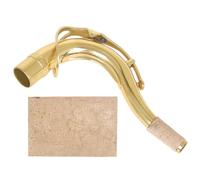 CLISPEED 1juego Sax Tenor Cuello Curvo Latón con Lámina de Corcho Accesorio de Repuesto para Instrumento Musical Fácil de Usar y Hk- Dorado