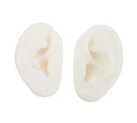 CLISPEED 1par Modelo De Oreja Artificial De Silicona para Exhibición De Pendientes y Práctica De Acupuntura para Mostrar Accesorios y Ejercicios De Oído