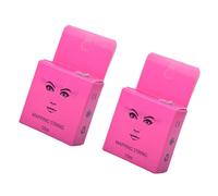 CLISPEED 2 cajas Regla de de Cejas Herramienta Auxiliar de Dibujo de Cejas de Color Rosa para Maquillaje Profesional y Personal