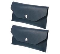 CLISPEED 2 carteras de cuero para organizar dinero en efectivo en verde oscuro, bolsas de dinero reutilizables para billetes de efectivo, cartera de mano para planificar presupuestos para gestión de