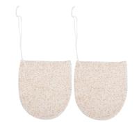 CLISPEED 2 Esponjas Exfoliantes Faciales Beige para Lavado de Cara, Eliminan Células Muertas y Cutículas, Reutilizables para Limpieza Profunda Facial