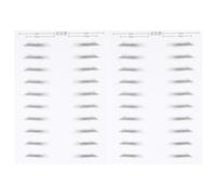 CLISPEED 2 hojas Pegatinas Impermeables de Cejas Simulación Cabello para Hombre Unidades Parches Artificiales Fáciles de Usar para Moldear y Crear Forma Única