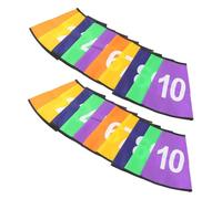 CLISPEED 2 Juegos Fundas para Entrenamiento de Fútbol con Brillantes para Ejercicios de Agilidad y Marcadores de Resistente Exteriores