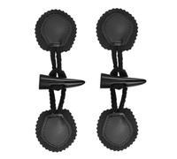 CLISPEED 2 pares Botones de Hebilla para Abrigos con Diseño de Cuerno Falso Resina y Cuero PU para Costura y Manualidades Prendas Exteriores