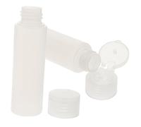 CLISPEED 2 piezas Botellas Líquidas Pequeñas de PE con Tapa Abatible Reutilizables y Portátiles para Viaje Envases Cosméticos para Champú y Gel Pack