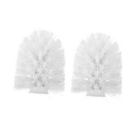 CLISPEED 2 Piezas Cabezal de Cepillo para Inodoro Repuesto Plástico Compatible con Escobillero Baño Hogar Limpieza Fácil y Duradera Accesorios para Ducha y Cocina