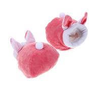 CLISPEED 2 Piezas Cama para Hámsters y Cálida Nido de Algodón Aislante para Invierno Refugio Acogedor para Pequeños Animales como Erizos y Hámsters Accesorio para Mascotas