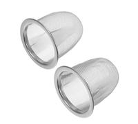 CLISPEED 2 piezas Colador Fino Reutilizable Inoxidable para Filtro de Fina para Tetera y Taza y de Limpiar
