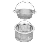 CLISPEED 2 Piezas Coladores de Drenaje de Acero Inoxidable para Fregadero de Cocina Filtro Resistente la Oxidación Cesta Reforzada para Obstrucciones Paquete de Accesorios para Desagüe
