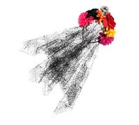 CLISPEED 2 Piezas Diadema Halloween con Rosa Artificial y Telaraña Accesorio Duradero para Fiesta y Cosplay Resistente y Fácil de Usar