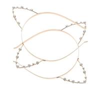 CLISPEED 2 Piezas Diademas de Orejas de Gato Brillantes para Mujeres Accesorio Ligero y Durable para Cosplay Fiestas y Cuidado Facial para Diversas Ocasiones