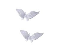 CLISPEED 2 Piezas Disfraz de Alas de Ángel para Gato S Ropa para Mascotas Blanca Cosplay Halloween Accesorios para Vestir Pet Clothes Supplies