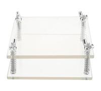 CLISPEED 2 Piezas Dispositivo de Prensado Acrílico para Corrección y Restauración de Tarjetas Comerciales y Coleccionables Protector Portátil contra Deformaciones de Compatible con