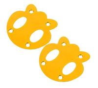 CLISPEED 2 Piezas Espaciadores Antihundimiento para Longboard Forma de Panda en Aleación de Aluminio, Protectores Aplicables para Cubierta de Patineta para Principiantes en Sesiones
