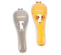 CLISPEED 2 piezas Estuche Portátil para Maquinilla de Afeitar Resistente Caja de Almacenamiento para Viaje Colores Naranja y Gris