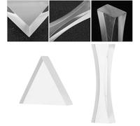 CLISPEED 2 piezas Kit de Lentes Ópticas de Vidrio Cóncavas Pulidas para Experimentos de Física Borde Redondeado Seguro Portátil y Didáctico para Estudiantes de Secundaria