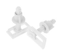 CLISPEED 2 piezas Kit Plástico para Tapadera Wc con Tacos Expansión Goma Fijación Rápida y Segura para Asiento Inodoro
