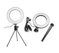 CLISPEED 2 Piezas LED Anillo Luz Selfie con Soporte Mesa Luz Relleno Belleza para Maquillaje y Videoconferencias Kit para Transmisión y Fotografía