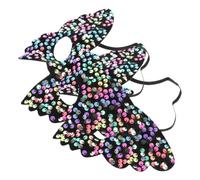 CLISPEED 2 Piezas Máscara de Mascarada para Mujeres Diseño de Mariposa y Lentejuelas, Material Pvc, Ajuste Cómodo y Resistente para Fiestas Temáticas y Otros Eventos