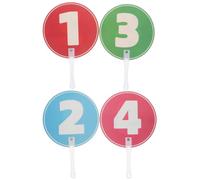 CLISPEED 2 Piezas Paleta de Respuesta, Marcador de Votación de Plástico para Aula, Herramienta de Enseñanza de Inglés, Actividades de Clase en Primaria y Jardín de Infancia