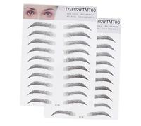 CLISPEED 2 Piezas Pegatinas Para Cejas Cejas Artificiales Imitación Efecto De Pelo Para Hombres y Mujeres