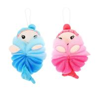 CLISPEED 2 Piezas Pelota De Baño Para Exfoliante Corporal De Dibujos Animados Bolas De Baño Para Ducha Casa Disfruta Del