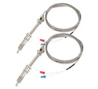 CLISPEED 2 piezas Sensor Termopar Tipo K con Muelle Ajustable Cable de Medición Rápida y Precisa de Temperatura Estable y Resistente para Control Termostático Industrial