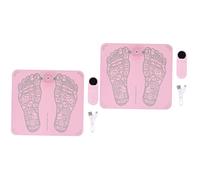 CLISPEED 2 Uds Masajeador De Pies Masaje De Pies Estera De Reflexología Masajeadores De Pies Cuidado De Los Pies Masajeador Automático De Circulación De Pies Cojín De Masaje De Pies Pu