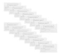 CLISPEED 20 Paquetes de Registros de Cheques Personales Blancos Libro de Contabilidad 8 Hojas por Paquete Papel Grueso Resistente para Gestión Financiera Diaria Seguimiento de