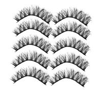 CLISPEED 20 pares Pestañas Postizas Multifunción Falsas Naturales Cómodas y Moldeables para Mujeres y Niñas para Fiestas Bodas y Uso Diario