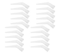 CLISPEED 20 Piezas Boquilla de Calafateo de Plástico Blanco para Sellador Punta Larga, Portátil Sellar Juntas en Cocina y Baño