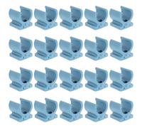 CLISPEED 20 Piezas Clips para Sujetar la Almohadilla del Asiento del Inodoro Abrazadera de Tubo para Silla de Ruedas Pp Azul Diámetro Interior 9mm y Exterior 5mm para Silla de Inodoro