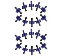 CLISPEED 20 Piezas Gotero Compensador de Presión 4l/h Azul de Plástico para Sistemas de Riego, Viñedos Pequeños y Huerto, Flujo Estable Resistente a Rayos UV
