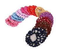 CLISPEED 20 piezas Redes Elásticas para Moño Tejido Cubre Recogidos para Ballet y Patinaje Accesorio Profesional para Peinados Elegantes