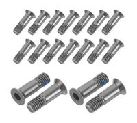 CLISPEED 20 Tornillos para Desviador Trasero de Bicicleta M5, Pernos de Aleación para Polea de Cambio, Tornillos Tensores Compatibles Bicicletas de Montaña, Carretera y Plegables