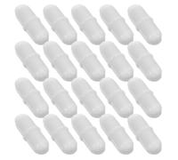 CLISPEED 20 Unidades Varilla Magnética de Plástico para Laboratorio Imanes Agitadores, Rendimiento Constante y Diseño Blanco Adecuado para Aplicaciones Científicas y Química