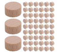 CLISPEED 200 Piezas de Rodajas Redondas de Madera de Haya Natural sin Terminar, 1 Cm, Ideales para Manualidades, Decoración Rústica y Proyectos DIY en Artesanía Madera