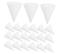 CLISPEED 200 piezas Unidades de Cuencos Cónicos para Helado y Postres Resistentes y Desechables Aptos para Yogur y Alimentos Fríos Ligeros y Portátiles para Uso Práctico
