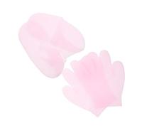 CLISPEED 2Pares Guantes y Calcetines Hidratantes Gel para Manos y Pies Secos Cuidado Esenciales Color Rosa Antideslizante y Reutilizables