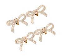 CLISPEED 2pares Zapatos de Metal Desmontables Adornos Brillantes de Gemas de Imitación para Zapatos de Tacón Clips para Novia Accesorios para Mujer