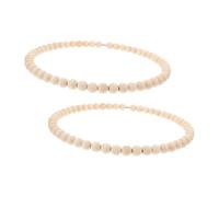 CLISPEED 2piezas Atrapasueños Decorativo Con Guirnalda De Cuentas Marco De Madera y Aro Para Manualidades Boho Para Decoración Infantil y Regalos De Aniversario