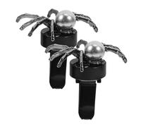 CLISPEED 2piezas Clips Para Ventilación De Coche Diseño De Brillante Decoración De Halloween Difusor De Fragancia Accesorios De Bruja