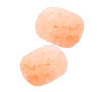 CLISPEED 2piezas Jabón De Sal Mineral Natural Bloques De Sal Ovalados Para Exfoliante Corporal Jabón De Baño Para Hombres y Mujeres