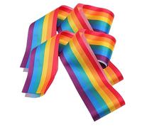 CLISPEED 2piezas Sash Arcoíris Unisex Para Celebraciones De Orgullo Cinta De Hombro De Fiesta Accesorios De Desfile Lgbt