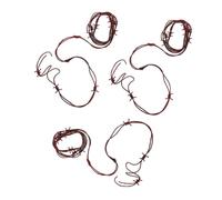 CLISPEED 3 Alambres De Púas Oxidados Falsos: Guirnalda De Alambre De Púas De Plástico para Halloween. Accesorios De Plástico para Halloween, Ideal para Fiestas De Carnaval, Mascaradas,