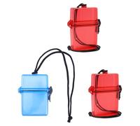 CLISPEED 3 Cajas Estancas de Plástico PS Impermeables para Almacenamiento Exterior, Diseño Simple y Práctico, Fáciles de Llevar y Guardar para Playa y Deportes Acuáticos Color Aleatorio