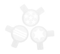 CLISPEED 3 Piezas Boquillas para de Helados Accesorios de Rápida Boquillas de Moldeo para Postres Compatibles con Máquinas Comerciales Durable y Reutilizable