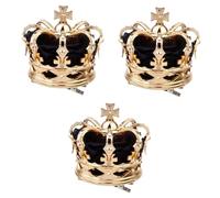 CLISPEED 3 Piezas Clip para Cabello Dorada Tridimensional para Fiesta de Halloween Accesorio de Tocado Real para Mujer y Disfraz de Reina Elegante